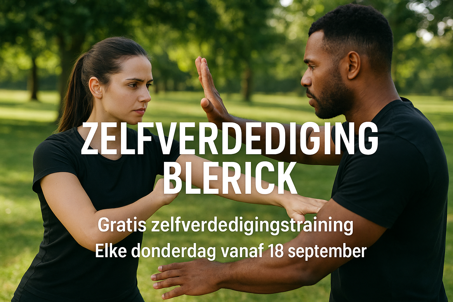 Zelfverdedigingstraining in actie